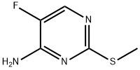 5-氟-2-(甲硫基)嘧啶-4-胺 结构式