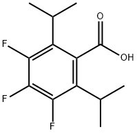 Benzoic acid, 3,4,5-trifluoro-2,6-bis(1-methylethyl)- 结构式