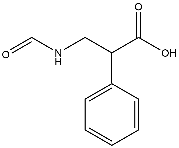 Benzeneacetic acid, α-[(formylamino)methyl]- 结构式