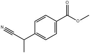 4-(1-氰乙基)苯甲酸甲酯 结构式