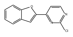 Pyrimidine, 4-(2-benzofuranyl)-2-chloro- 结构式