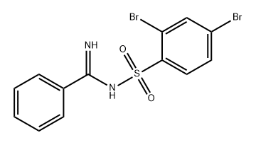 Benzenecarboximidamide, N-[(2,4-dibromophenyl)sulfonyl]- 结构式