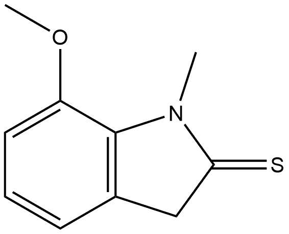 7-methoxy-1-methyl-3H-indole-2-thione 结构式