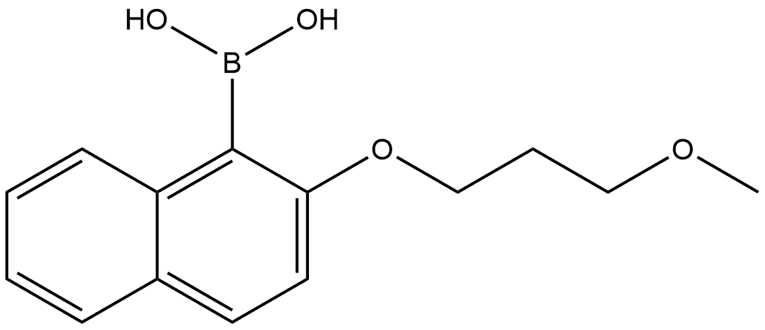 B-[2-(3-Methoxypropoxy)-1-naphthalenyl]boronic acid 结构式