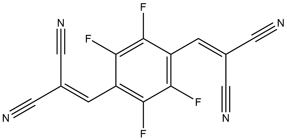 2,2'-((全氟-1,4-亚苯基)双(亚甲基))二甲腈 结构式