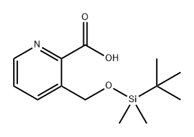 2-Pyridinecarboxylic acid, 3-[[[(1,1-dimethylethyl)dimethylsilyl]oxy]methyl]- 结构式