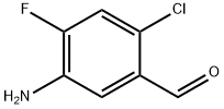 5-氨基-2-氯-4-氟苯甲醛 结构式