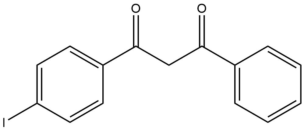 1-(4-Iodophenyl)-3-phenyl-1,3-propanedione 结构式