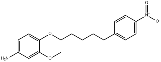 Benzenamine, 3-methoxy-4-[[5-(4-nitrophenyl)pentyl]oxy]- 结构式