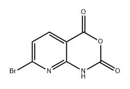 7-溴-2H-吡啶并[2,3-D][1,3]噁嗪-2,4(1H)-二酮 结构式