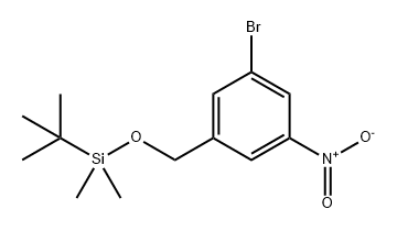 1-溴-3-[[(1,1-二甲基乙基)二甲基甲硅烷基]氧基]甲基]-5-硝基苯 结构式