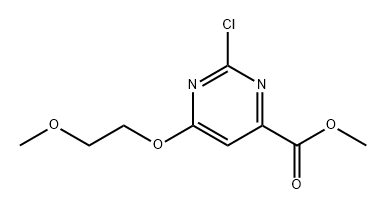 2-氯-6-(2-甲氧基乙氧基)嘧啶-4-羧酸甲酯 结构式