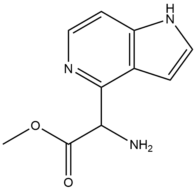 1H-Pyrrolo[3,2-c]pyridine-4-acetic acid, α-aMino-, Methyl ester 结构式