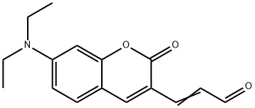 2-Propenal, 3-[7-(diethylamino)-2-oxo-2H-1-benzopyran-3-yl]- 结构式