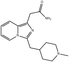 2-(3-((1-Methylpiperidin-4-yl)methyl)imidazo[1,5-a]pyridin-1-yl)acetamide 结构式
