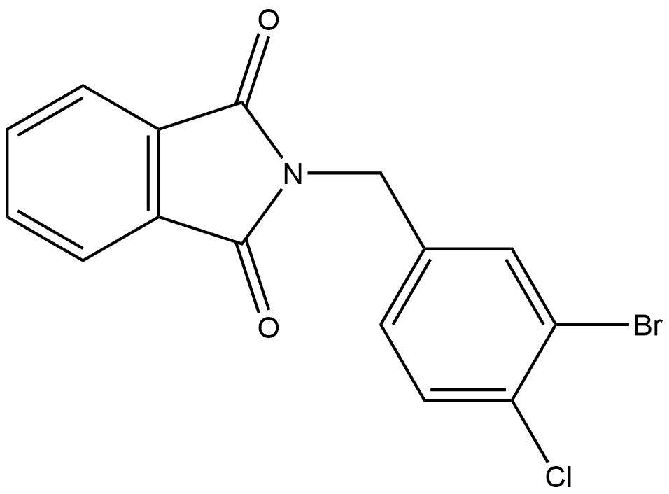 2-[(3-Bromo-4-chlorophenyl)methyl]-1H-isoindole-1,3(2H)-dione 结构式