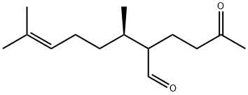 6-Octenal, 3,7-dimethyl-2-(3-oxobutyl)-, (3R)- 结构式