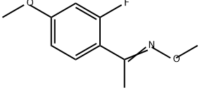 Ethanone, 1-(2-fluoro-4-methoxyphenyl)-, O-methyloxime 结构式