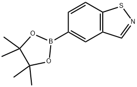 5-(4,4,5,5-四甲基-1,3,2-二氧杂硼烷-2-基)苯并[D]异噻唑 结构式