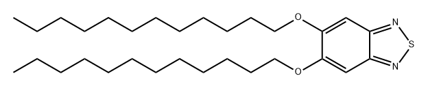 5,6-双(十二烷氧基)苯并[C][1,2,5]噻二唑 结构式