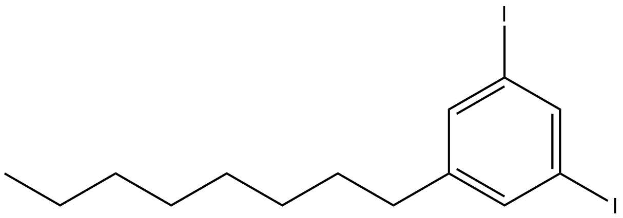 3,5-diiodo-1-octylbenzene 结构式