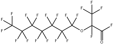 2,3,3,3-TETRAFLUORO-2- (PERFLUOROHEPTYLOXY)-PROPIONYL FLUORIDE 结构式