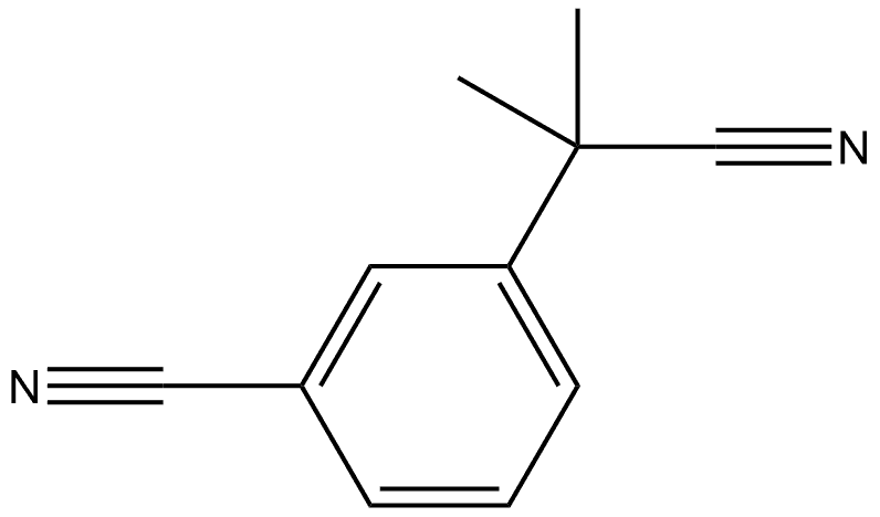 Benzeneacetonitrile, 3-cyano-α,α-dimethyl- 结构式