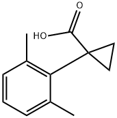 1-(2,6-dimethylphenyl)cyclopropane-1-carboxylic
acid 结构式