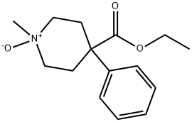 4-Piperidinecarboxylic acid, 1-methyl-4-phenyl-, ethyl ester, 1-oxide 结构式