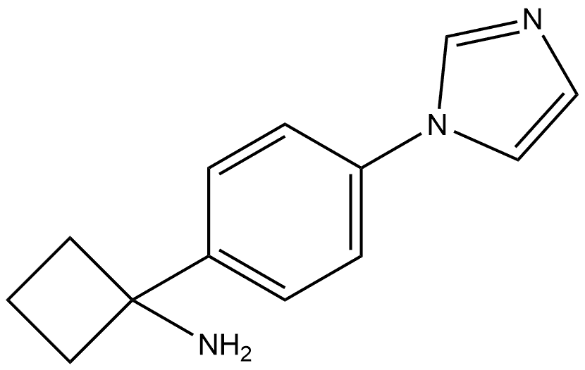 1-(4-(1H-咪唑-1-基)苯基)环丁胺 结构式