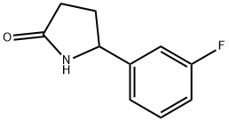 5-(3-fluorophenyl)pyrrolidin-2-one 结构式