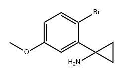 Cyclopropanamine, 1-(2-bromo-5-methoxyphenyl)- 结构式