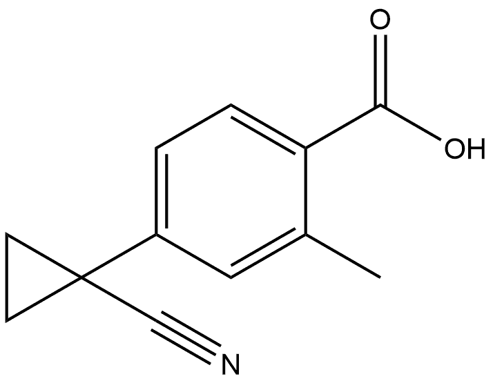 4-(1-氰基环丙基)-2-甲基苯甲酸 结构式