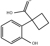 1-?(2-?hydroxyphenyl)?-Cyclobutanecarboxyli?c acid 结构式