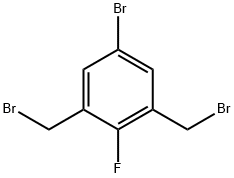 5-溴-1,3-双(溴甲基)-2-氟苯 结构式