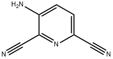 2,6-Pyridinedicarbonitrile, 3-amino- 结构式