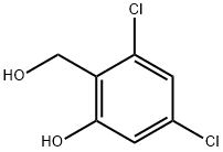 3,5-二氯-2-(羟甲基)苯酚 结构式