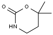 6,6-二甲基-1,3-噁嗪烷-2-酮 结构式