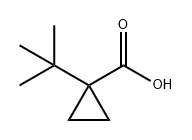 Cyclopropanecarboxylic acid, 1-(1,1-dimethylethyl)- 结构式