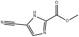 5-氰基-1H-咪唑-2-羧酸甲酯 结构式