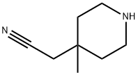 4-Piperidineacetonitrile, 4-methyl- 结构式