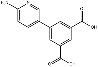 5-(6-Aminopyridin-3-yl)isophthalic acid 结构式