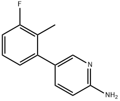 5-(3-Fluoro-2-methylphenyl)pyridin-2-amine 结构式