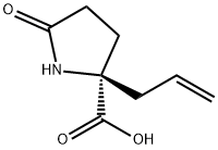5-氧代-2-(2-丙烯-1-基)-D-脯氨酸 结构式