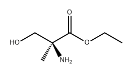 (S)-2-氨基-3-羟基-2-甲基丙酸乙酯 结构式