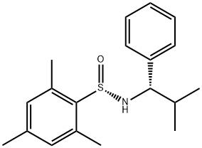 Benzenesulfinamide, 2,4,6-trimethyl-N-[(1S)-2-methyl-1-phenylpropyl]-, [S(S)]- 结构式