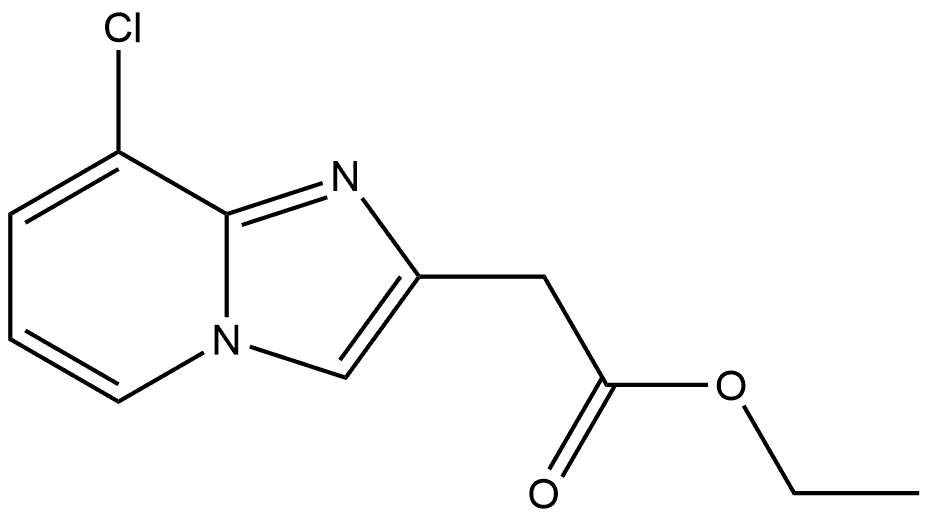 ethyl 2-(8-chloroimidazo[1,2-a]pyridin-2-yl)acetate 结构式