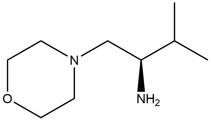 ( S ) - 3 -甲基- 1 -吗啉基- 2 -丁胺 结构式