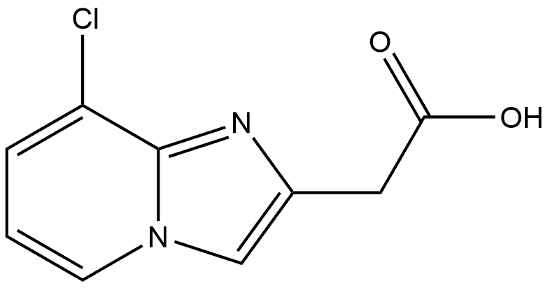 2-(8-chloroimidazo[1,2-a]pyridin-2-yl)acetic acid 结构式