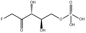1-fluoro-1-deoxyribulose-5-phosphate 结构式